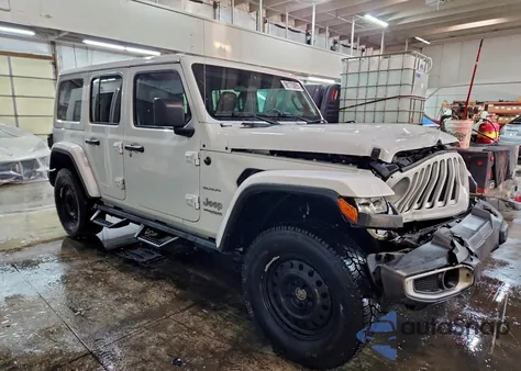 2021 Jeep Wrangler Unlimited Sahara z USA, uszkodzony, nr VIN 1C4HJXEGXMW764214